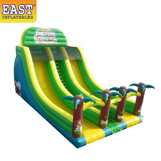 Inflatable Jungle Double Line Slide Inflatable Jungle Double Line Slide