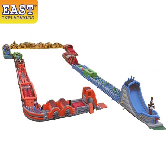 The World's Longest Inflatable Obstacle Course The World's Longest Inflatable Obstacle Course