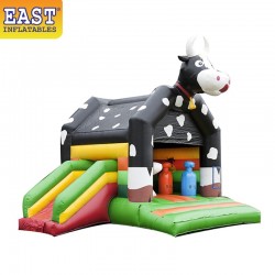 Cow Inflatable Jumping Castle With Slide